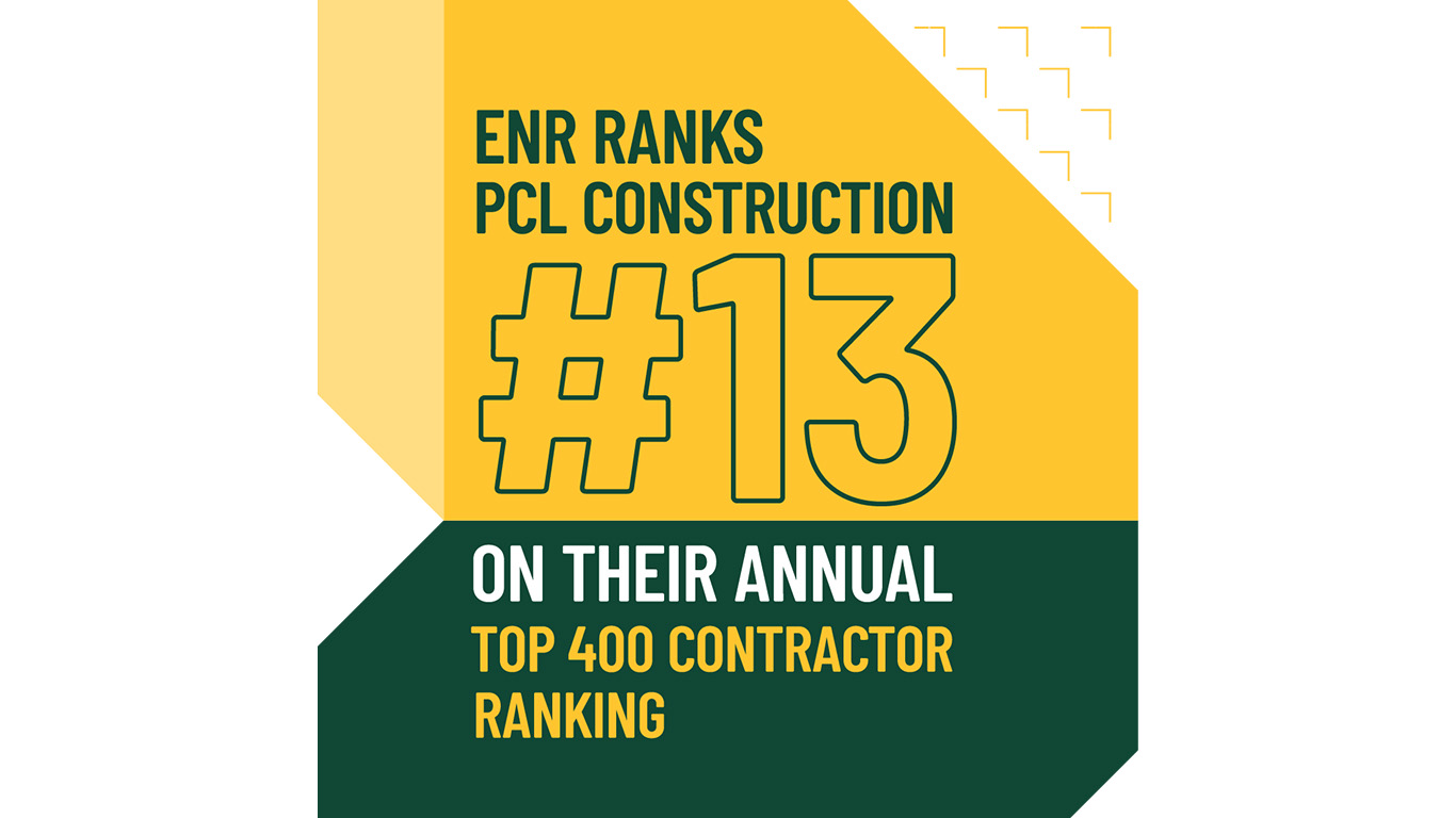 PCL Construction Ranks 13 On ENR’s 2023 Top 400 Contractors List